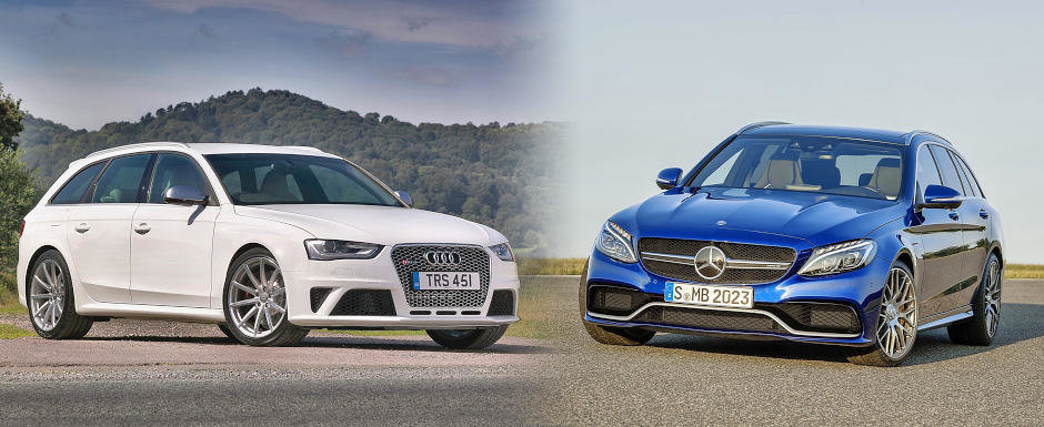 Audi RS4 Avant vs Mercedes C63 AMG T-Modell: Ce alegi si de ce?