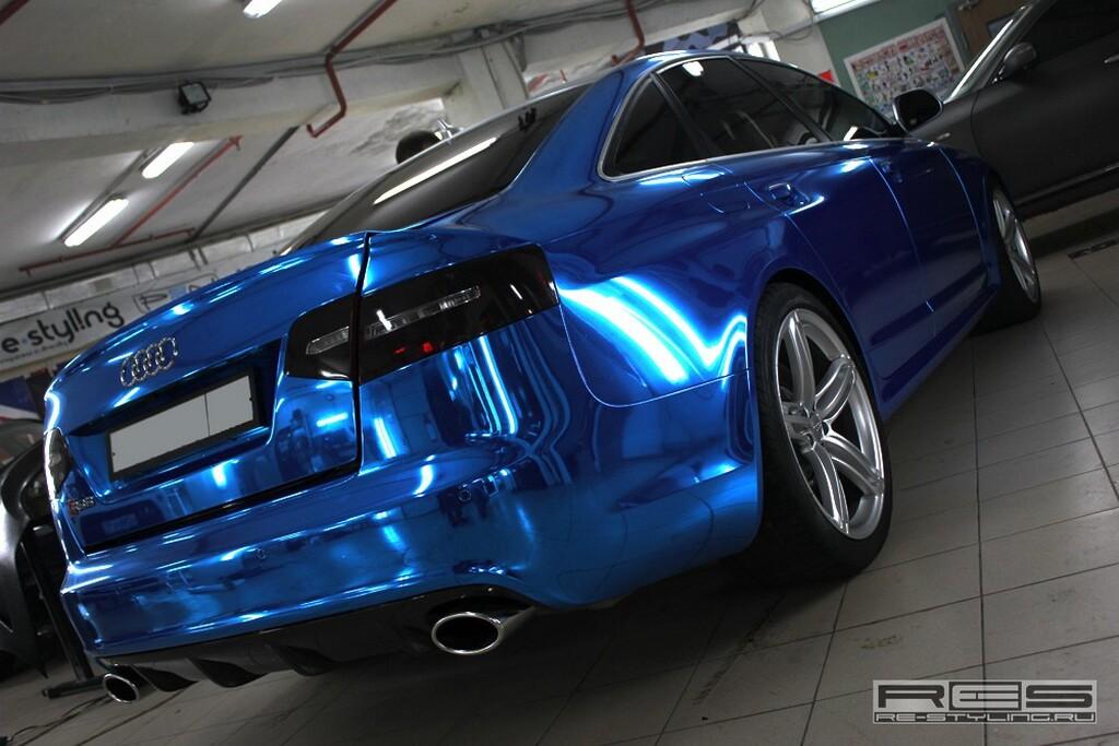 Изменения цвета машины. Ауди РС 6 синий хром. BMW m5 ультрамарин. Краска автомобильная Lightning Blue Metallic (a63). Rs6 Audi хром зеркала.