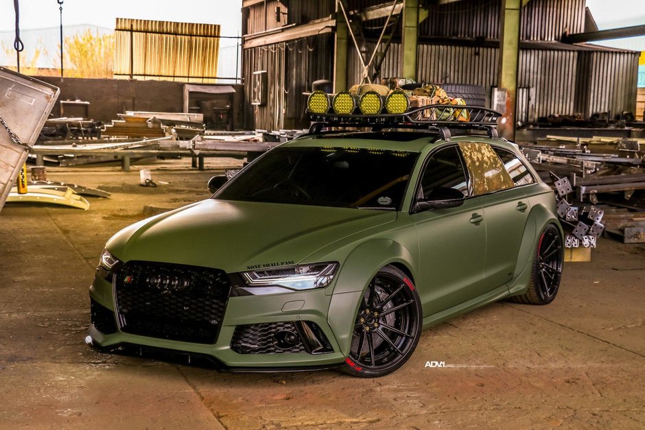 Audi RS6 in Army Green