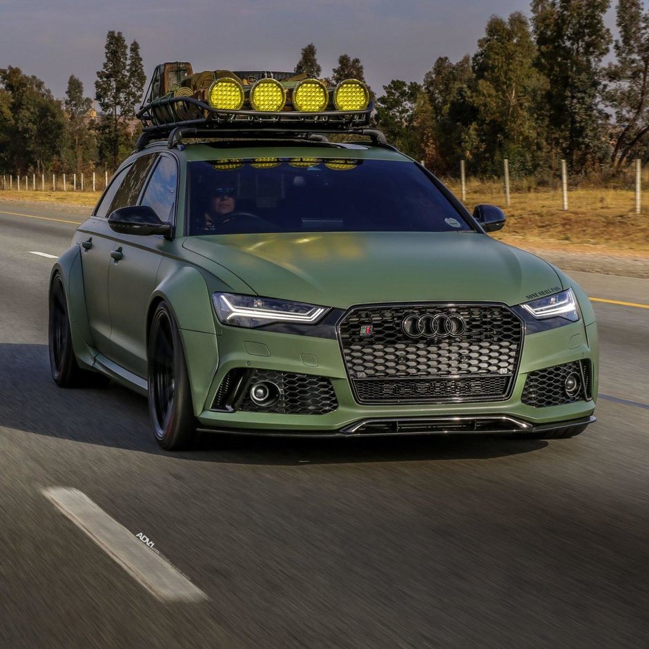 Audi RS6 in Army Green