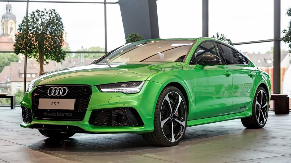 Audi RS7 Sportback in Apple Green Metallic