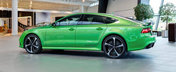 O imensa pata de culoare: Noul Audi RS7 pozeza in nuanta Apple Green