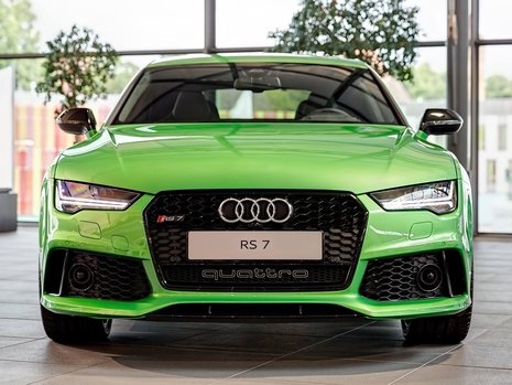 Audi RS7 Sportback in Apple Green Metallic