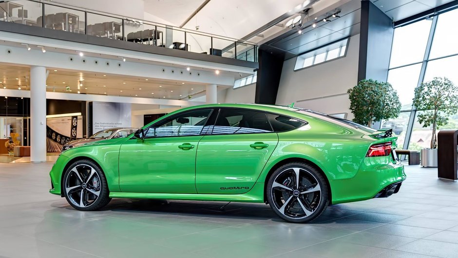 Audi RS7 Sportback in Apple Green Metallic