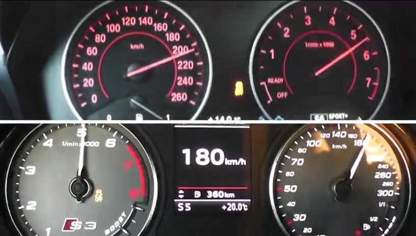 Audi S3 Vs Bmw M135i Care I Mai Rapid In Linie Dreapta Y3xucgr5sn0