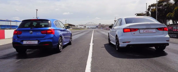 Audi S3 vs BMW M135i: Care-i mai rapid in linie dreapta?