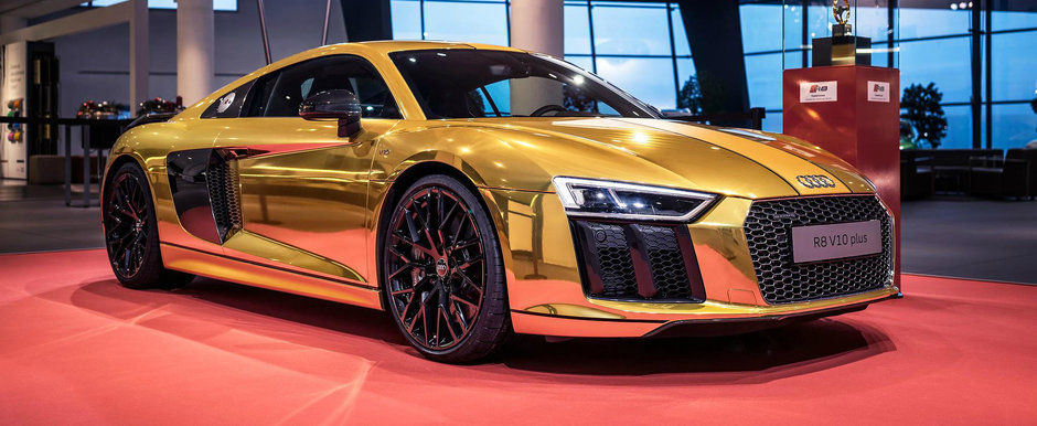 Audi scoate la iveala un R8 auriu cromat Audi scoate la iveala un R8 auriu cromat
