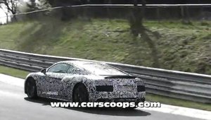 Audi testeaza la limita, pe Nurburgring, o noua generatie a supercarului R8