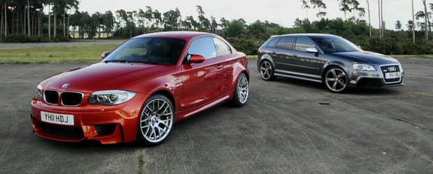 Audi vs BMW: RS3 Sportback provoaca la duel noul Seria 1 M Coupe!