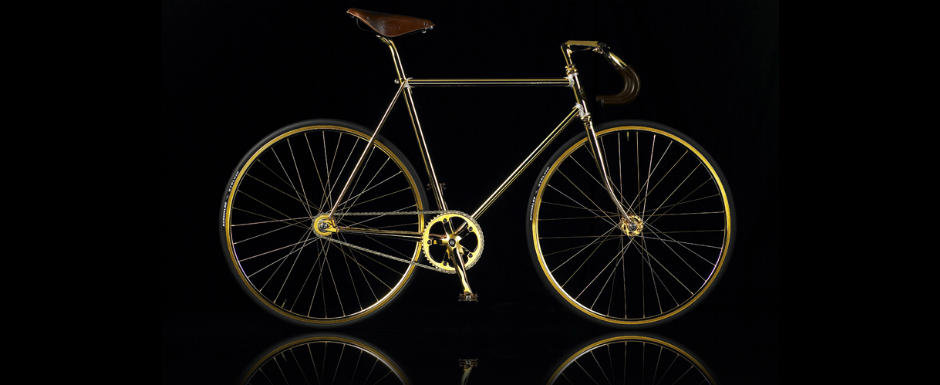 Aur, diamante, pietre Swarovski si strasuri pe bicicletele de lux Aur, diamante, pietre Swarovski si strasuri pe bicicletele de lux