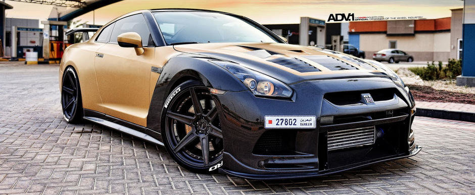 Auriul si carbonul transforma complet GT-R-ul ASTA arab Auriul si carbonul transforma complet GT-R-ul ASTA arab