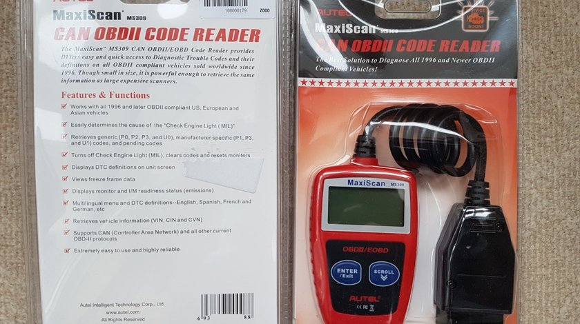 Autel MaxiScan Tester Universal Diagnoza MS309 Code Reader Scan Tool