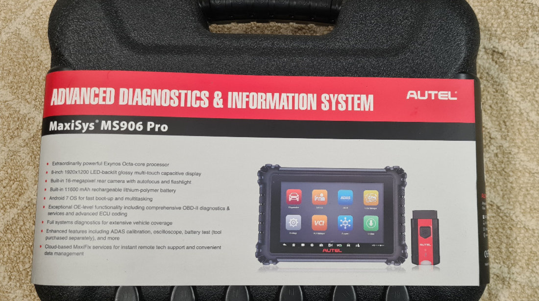 Autel MaxiSYS MS906 Pro Diagnoza Bi-Directionala , codari ECU avansate + adaptari