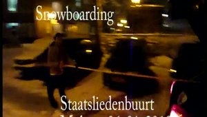 Auto-Snowboarding pe strazile din Amsterdam