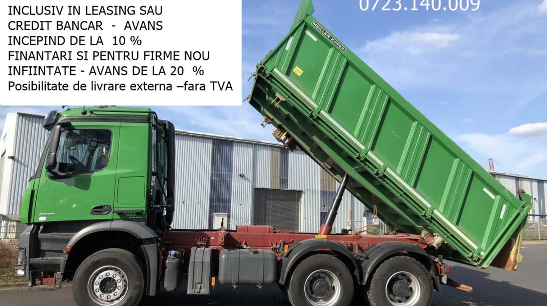 AUTOBASCULANTA 6x4 MERCEDES AROCS an 2015- E 6+LEASING DE LA 10%SAU FINANTARE CU LIVRARE FARA TVA