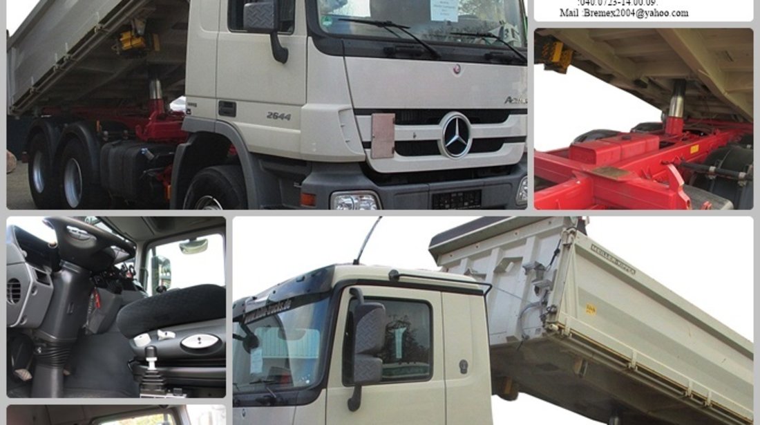 AUTOBASCULANTA SECOND 6X4 MERCEDES 2644 an 2010+LEASING SI FIRME NOI