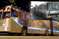 Autobuz transformat in discoteca