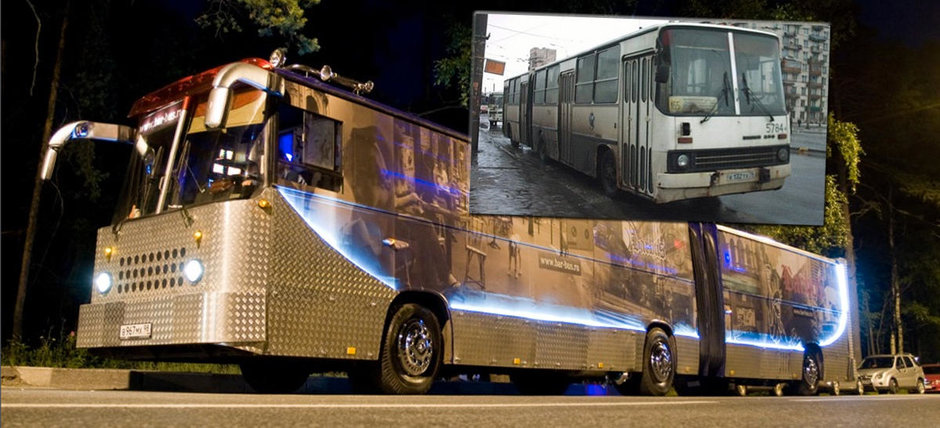 Autobuz transformat in discoteca