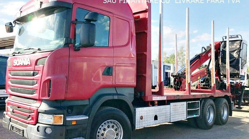 AUTOCAMION FORESTIER SCANIA R-480 6X4 MACARA PENZ M+LEASING DE LA 10%SAU FINANTARE CU LIVRARE FARA T