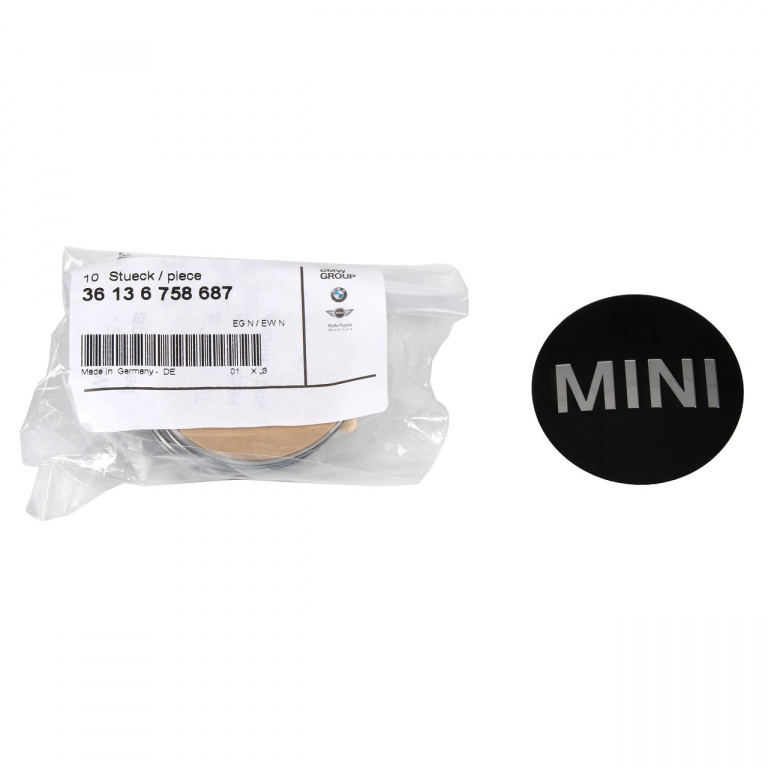 Autocolant Capac Janta Oe Mini Cooper R50 R52 R53 2001-2004 Ø 50 mm 36136758687