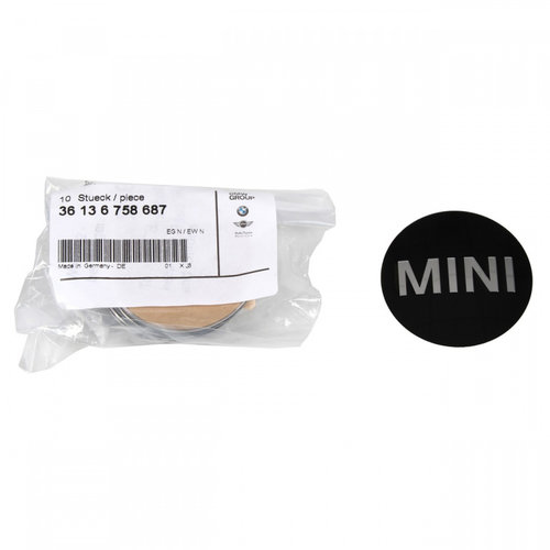 Autocolant Capac Janta Oe Mini Cooper R55 R56 R57 R58 R59 R60 R61 2001-2016 Ø 50 mm 36136758687