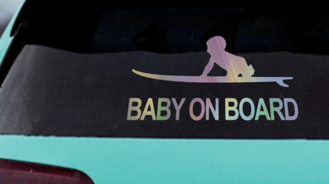 Autocolant Mașină Baby On Bord 25x15cm 1202876