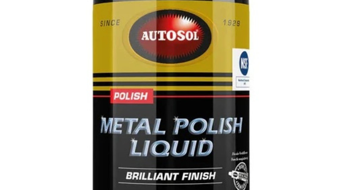 Autosol Metal Polish Lichid Solutie Polish Suprafete Metal 250ML AU-001210