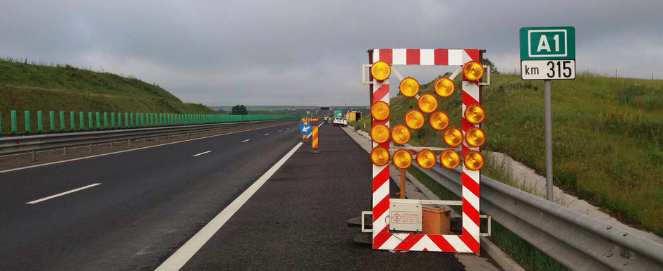 Autostrada A1 se scufunda...din nou. Reparatiile mai ample vin doar la primavara, pana atunci peticim