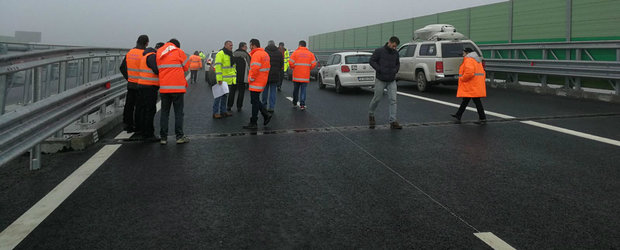 Autostrada pe care aluneci ca pe gresie. Sebes - Turda nu poate fi data in folosinta pentru ca este un DEZASTRU