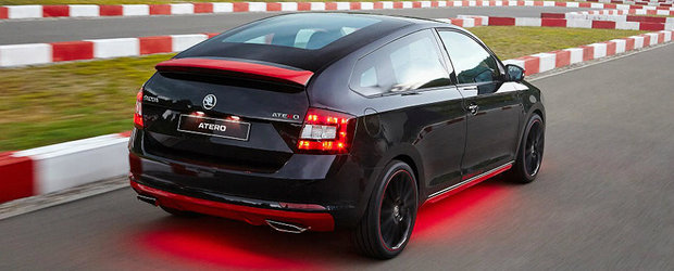 Avem noi imagini oficiale cu Skoda Atero Coupe. Descopera in detaliu versiunea in doua usi a modelului Rapid