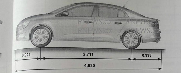 Avem primele imagini neoficiale ale noului Megane Sedan. Cand se lanseaza masina celor de la Renault