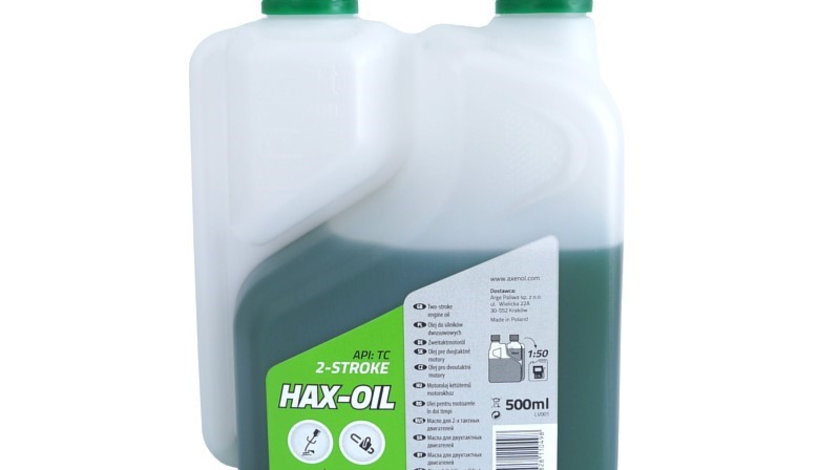 Axenol Husq-oil, Ulei De Motor în 2 Timpi, Verde, 500 Ml 11049