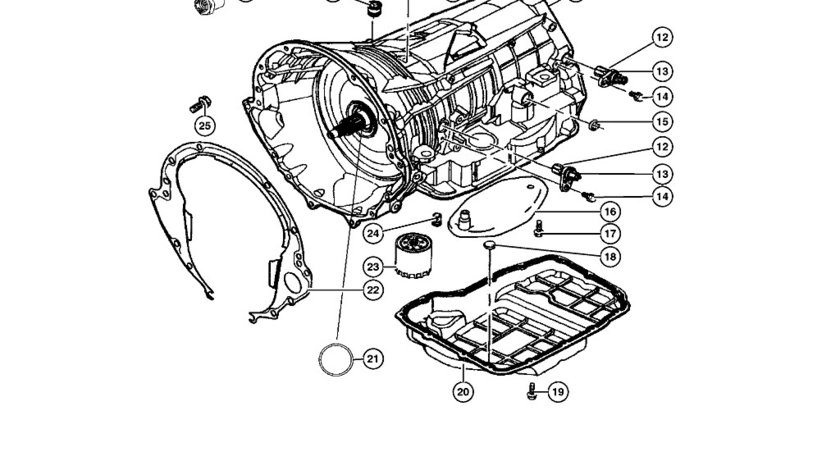 Baie ulei cutie viteza Grand Cherokee (poz.20) CHRYSLER OE 05013681AA