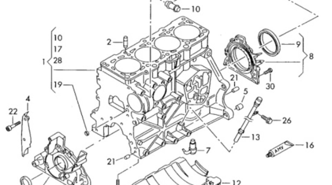 Baie ulei motor ​Seat Altea (5P1) Hatchback 2005 2.0 TDI SEAT ALTEA (5P1) [ 2004 - > ] OEM 038103603AG