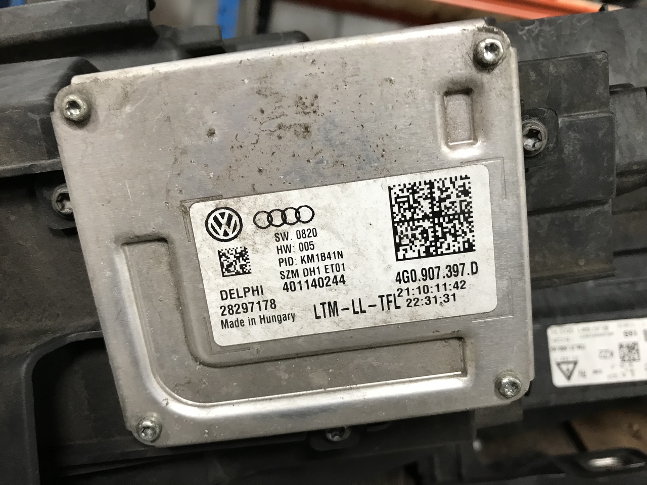 Balast xenon AUDI A4 B8 8K / A5 8T / A6 C7 2012 2013 2014 4g0907397D