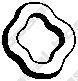 Banda cauciuc, sistem de esapament BMW Seria 3 Cabriolet (E36) (1993 - 1999) BOSAL 255-013 piesa NOU...