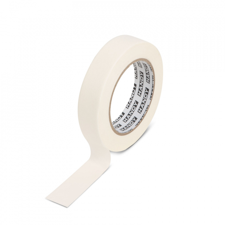 Banda de mascare - cu adeziv pe baza de apa - 50 m x 24 mm - alb 11086A