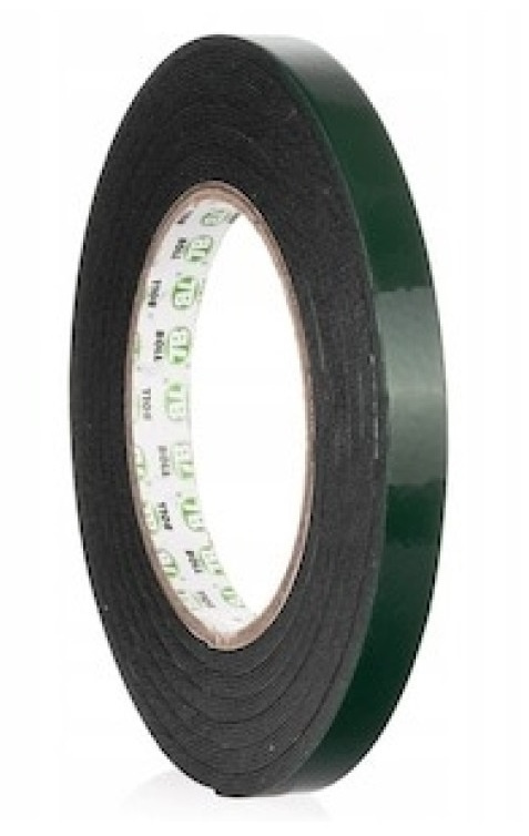 Banda Dublu Adeziva Verde 10x10mm 160925-25