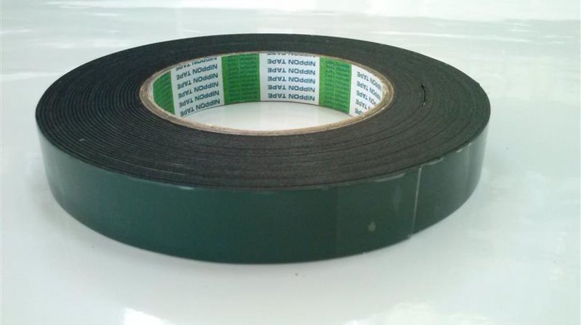Banda dublu adeziva verde 20 mm X 10 m