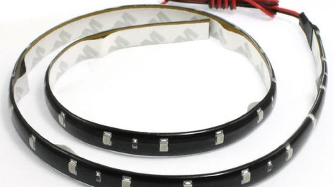 Banda Led Alb 36 Led 3528 Rezistenta La Apa 60CM 12V TCT-50261