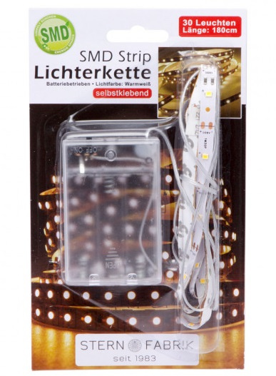 Banda Led Alb Cald 1M Cu Baterii 3XAA 55884