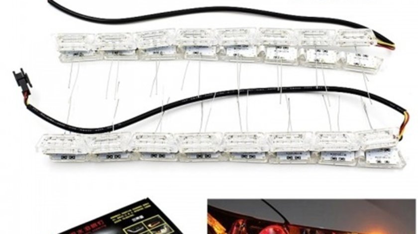 Banda LED DRL cu functie de semnal directional