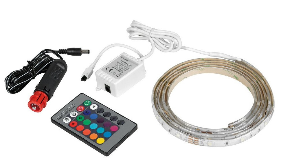 Banda Led RGB Lampa, 60 Led 12V-24V 200cm 16 Culori LAM73627