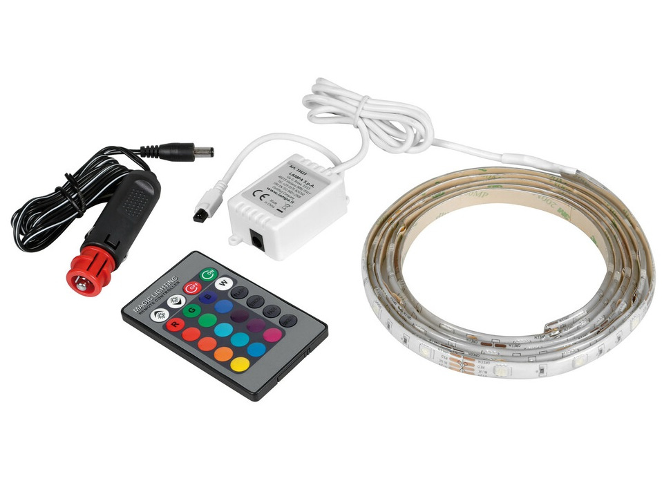 Banda Led RGB Lampa, 60 Led 12V-24V 200cm 16 Culori LAM73627