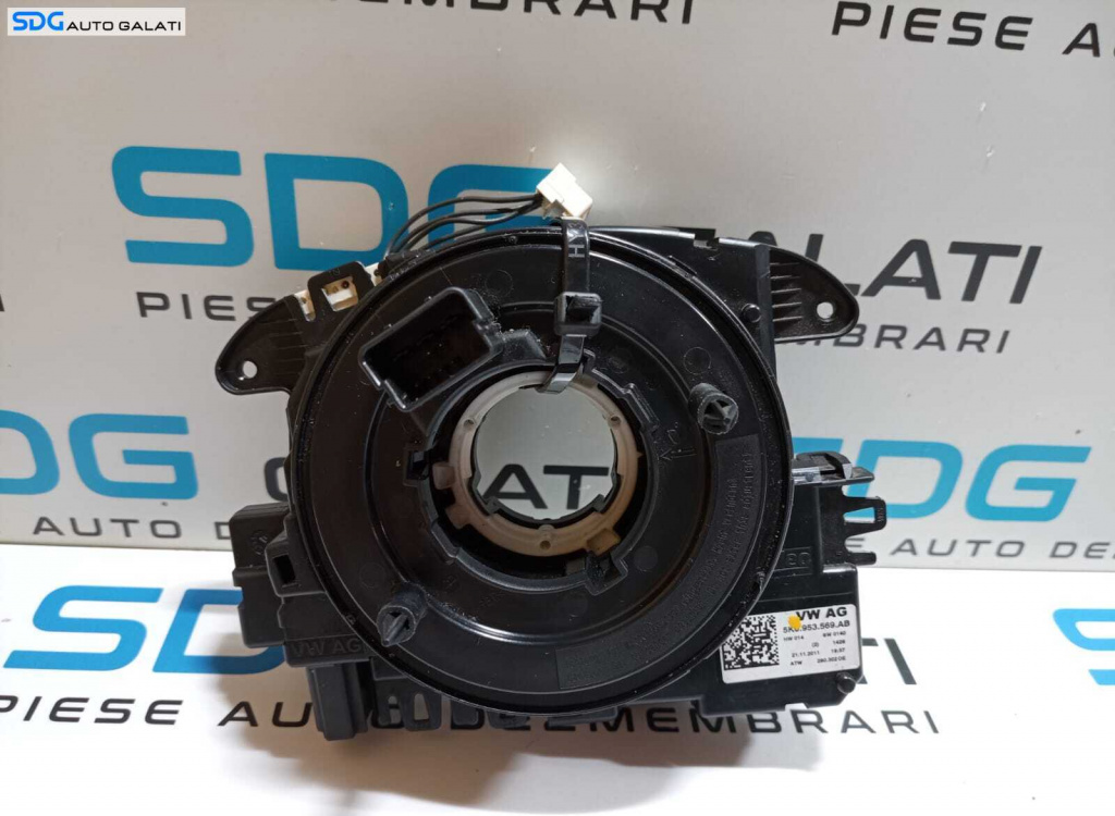 Banda Spira Spirala Airbag Volan Sofer Volkswagen Passat B7 2010 - 2015 Cod 5K0953569AB [M6798]