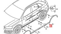 Bandou aripa dreapta spate Audi Q3 (2011-2014) Cro...