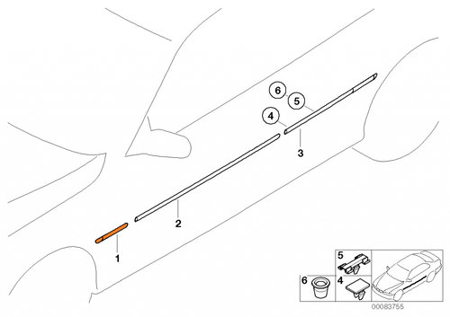 Bandou Aripa Fata Stanga Am Bmw Seria 3 E46 2001-2005 51138208447