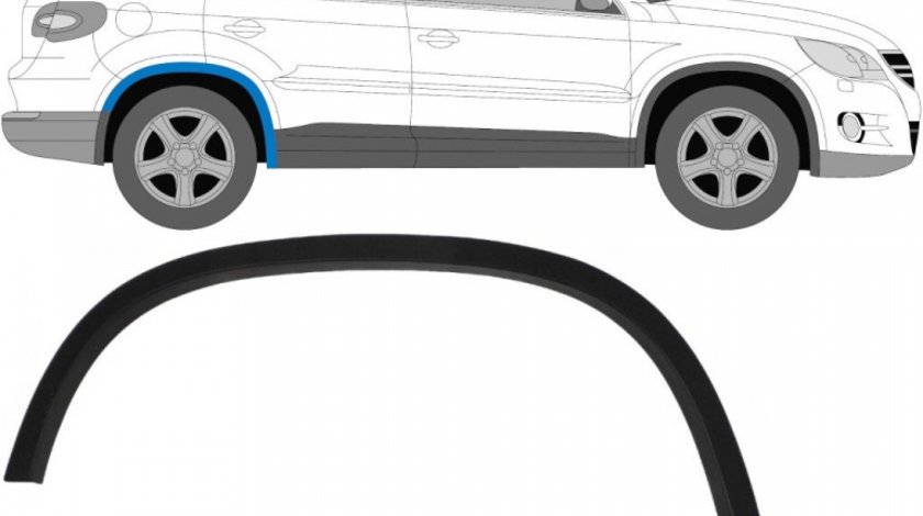 Bandou Aripa Spate Dreapta Am Volkswagen Tiguan 1 2007-2016 5N0854820B9B9