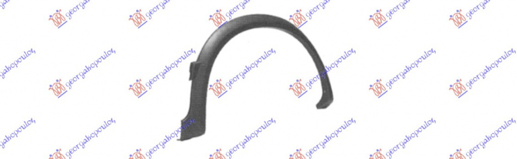 Bandou Aripa Spate - Vw Golf Ii Manhatan 1988 , 191853817b
