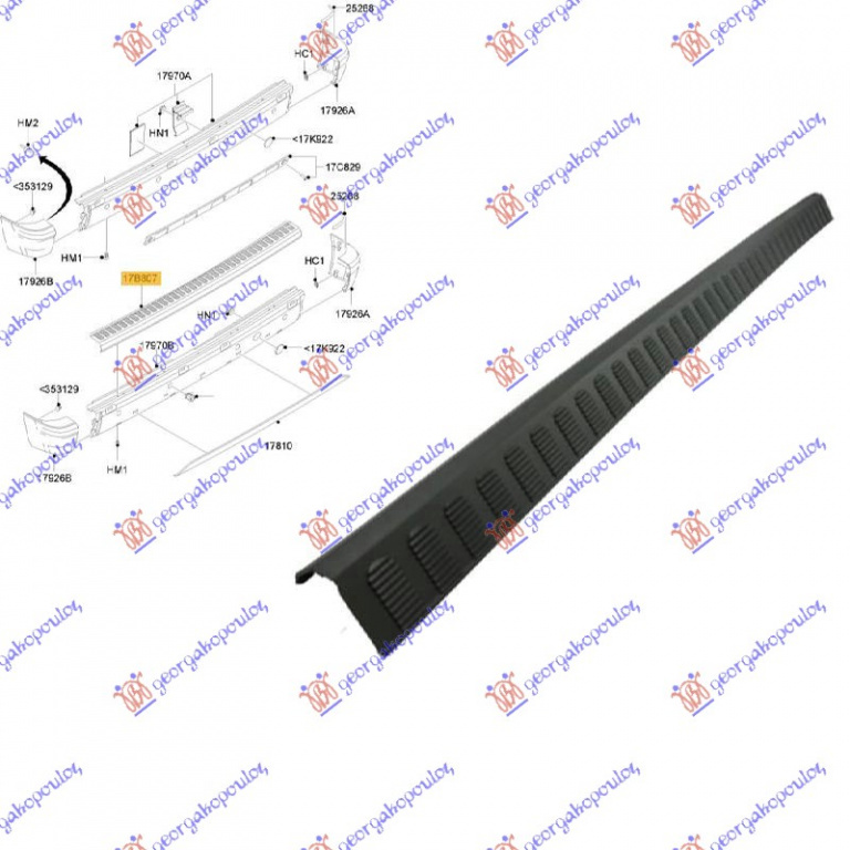 Bandou Bara Spate - Ford Transit Connect 2003 , 4447730
